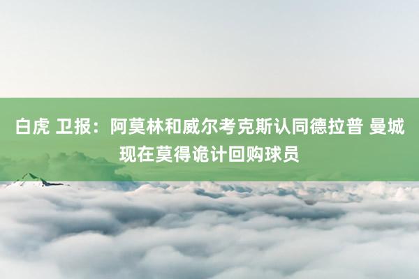 白虎 卫报：阿莫林和威尔考克斯认同德拉普 曼城现在莫得诡计回购球员