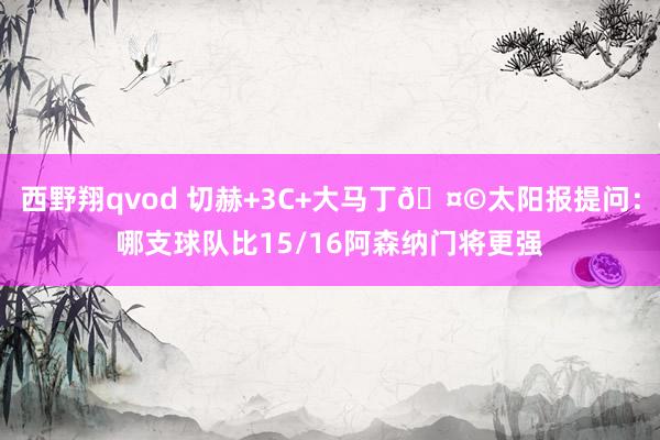西野翔qvod 切赫+3C+大马丁🤩太阳报提问：哪支球队比15/16阿森纳门将更强